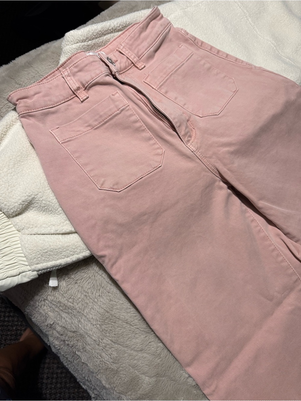 ROLLAS High Rise Wide Leg Sailor Jeans Pink Women's Size 27 - Picture 7 of 14